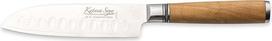 12 cm "Santoku" peilis, 67 sluoksnių VG-10 Damasko plienas, alyvuogių medžio rankena