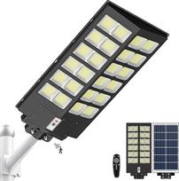 1200 W 120000 LM IP65 vandeniui atsparūs LED saulės žibintai, skirti naudoti lauke su judesio jutikliu, nuo sutemų iki aušros, skirti terasai, automobilių stovėjimo aikštelei, sodui