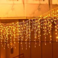 15 m 600 m 600 LED Icicle pasakų žibintai Lauko vidaus Kalėdų pasakų žibintai lauke su laikmačiu, IP44 atsparus vandeniui 8 režimai Kalėdų apšvietimo šviesos užuolaida lauke balkonui, šaliai, karnizams, turėklams