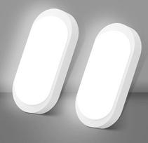 2 LED rūsio lempos su judesio jutikliu IP65 vidaus rūsio šviesos LED sieninis šviestuvas 12 W 1200 LM lubinis šviestuvas su judesio jutikliu 4000 K drėgnų patalpų šviesa ovalus rūsio laiptų garažo prieškambario šviestuvas