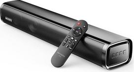 2.1 kanalo mini garso juosta TV įrenginiams su integruotu žemų dažnių garsiakalbiu, viskas viename mažame garso juostoje, 60 W TV garsiakalbis kompiuteriui/televizoriui/projektoriui su USB garso kortele/Optinis/AUX/BT5.4, suderinamas su PS5