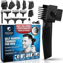 247 Groomed Self Haircut Trimmer for Men, kūno priežiūros priemonė, barzdos kirpimo mašinėlė, nosies kirpimo mašinėlė, skustuvas vyrams, šoninių kirpčiukų maišymo tirpalas