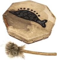 30 cm skersmens dažytas šamanų būgnas