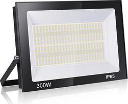 300 W LED prožektorius lauke 30000 LM super ryškus LED prožektorius 3000 K šilta balta IP65 vandeniui atsparus LED prožektorius sporto laukui garažui sodui kiemui