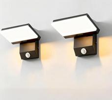 36 W LED sieninis lauko / vidaus sieninis šviestuvas su judesio jutikliu IP65 vandeniui atsparus lauko šviestuvas Modernus 3000 K su 180° pasukama LED skydelio lauko šviesa sodo garažui, terasai, lauko durims, įėjimui