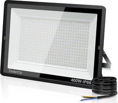 400 W LED lauko prožektorius, itin ryškus 40 000 LM prožektorius, 6500 K vėsios baltos spalvos, IP66 vandeniui atsparus LED prožektorius, lauko prožektorius sodams, kiemams, garažams, viešbučiams