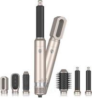 6 in 1 Auto Hair Wrap Hairstyler, TANSHINE Heißluftbürste Volumen Fföhnbürste Warmluftbürste Set, Haar Lockenstab Hot Air Blow Dryer Brush
