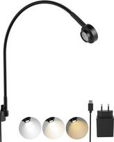acegoo LED skaitymo lempa "Bed Full Metal Gooseneck Lamp" 2700 K / 4000 K / 6000 K / Amber Sieninė juoda 2 jungikliai Lankstus sukamas lempos galvutė knygai miegamajame (pakuotė iš 1)