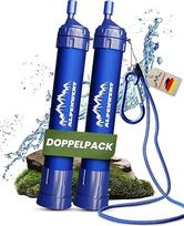 ALPENWERT lauko vandens filtras su dviguba pakuote - geriamojo vandens filtras 4000 litrų filtruoto vandens - geriamojo vandens valymas, sunaikinantis 99,99 % visų mikrobų ir bakterijų