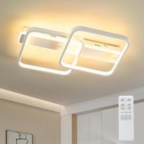 ANTENLICHT LED lubų šviestuvas 38 W 4260 LM, kvadratinis, nuolatinio ryškumo, 3000 K - 6500 K, gyvenamojo kambario šviestuvas su nuotolinio valdymo pulteliu, metalinis, su atminties funkcija, skirtas miegamajam, valgomajam, prieškambariui, virtuvei