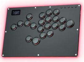 Arcade Fight Stick GK-21, visų mygtukų "Gamerfinger" su pasirinktinėmis RGB ir Turbo funkcijomis, arkadinis valdiklis, skirtas PC/PS4/PS3/Switch/Steam žaidimų klaviatūrai, palaiko "Hot Swap" ir SOCD