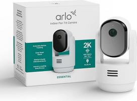 Arlo Indoor 3 PTZ 2K Überwachungskamera Innen, 1er Set, 360º Schwenkbar, 2-Wege-Audio, Bewegungsverfolgung, Kabelgebunden, Für Babys/ Haustiere, Hausüberwachung, mit Secure Plan Testzeitraum