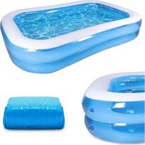 Aufblasbares Planschbecken, aufblasbares Aufstellpool für Kinder, schnelles Design, 199,9 x 149,9 x 50 cm, Schwimmbad, geeignet für den Innen- und Außenbereich im Hinterhof, großes Planschbecken