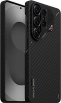 Aulumu S26 Ultra dėklas Samsung Galaxy S26 Ultra mobiliojo telefono dėklas, pagamintas iš aramido pluošto, suderinamas su MagSafe, 1500D itin plonas austinis, pasyvus aušinimas Samsung Galaxy S26 Ultra magnetinis dėklas, juodas