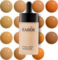 BABOR MAKE UP Hydra Liquid Foundation, makiažas sausai odai, su hialurono rūgštimi, vidutinio stiprumo, ilgai išliekantis, 1 x 30 ml