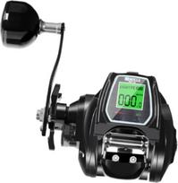 Baitcasting Rolle Elektronische Angelrolle mit Bildschirm 64 1 Übersetzung Tragbare Hochgeschwindwindigkeitslager Rolle Glatte Kraftvolle 16kg