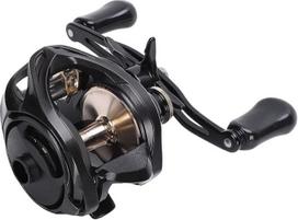 Baitcasting-Rolle, Leichte Angelrolle aus Verbundmaterial, Köderrolle mit 16 Kg Super-Bremssystem und Fischfinder-Anschluss, Ideal Zum Köderfischen, Felsangeln, Lang