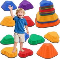 Balanciersteine für Kinder,11 Stück Sensoriksteine für Kleinkinder zur Förderung des Gleichgewichts und der Koordinationsfähigkeit,Stapelsteine Balanciersteine,Indoor und Outdoor