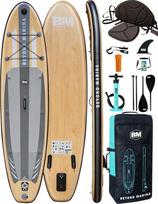 BEYOND MARINA Sup Board, Stand Up Paddling Board, irklentė, Aufblasbares Paddleboard Surfboard Wassersport, Max 200kg, Sitz, 2-in-1 Paddel, Pumpe, Rucksack, Leash, 320 x81 x15CM