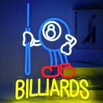 Biliardo neoninis ženklas LED biliardas Neoninis ženklas Sieninis LED neoninis ženklas USB spalvinga neoninė šviesa biliardo kambariui Berniukai Žaidimų kambarys Gyvenamasis kambarys Sienų apdaila Dovanos