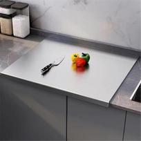 bimiti Nerūdijančio plieno pjaustymo lentelės "Worktop Saver" 70x50cm pjaustymo lenta "Worktop Saver" konditerijos lenta Kepimo lenta su lūpomis ir kočėlu