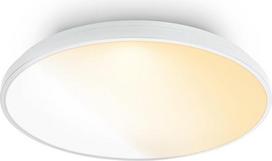 BRILONER - LED lubų šviestuvas su nuotolinio valdymo pulteliu, reguliuojamas apšvietimas, CCT nuo šiltos baltos iki neutralios baltos spalvos, LED šviestuvas, lubų šviestuvas, svetainės šviestuvas, miegamojo lubų šviestuvas, virtuvės šviestuvas, 48 x 6,5