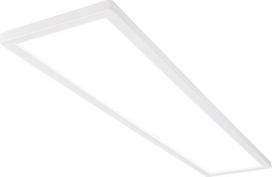 BRILONER LED lubų šviestuvas 98 cm su netiesiogine šviesa, plokščias, neutrali balta šviesa, šviestuvas, lubų šviestuvas, svetainės šviestuvas, LED skydelis, virtuvės šviestuvas, lubų apšvietimas, 98 x 20 x 3 cm, baltas