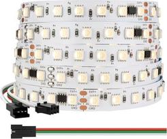 BTF-LIGHTING WS2814 RGBW 4-in-1 IC adresuojamas LED juosta 5050SMD RGB + šilta balta 4-in-1 5M 84LEDs/m DC24V baltas PCB IP30 nėra atsparus vandeniui Svajonių spalva vidaus apdailai DIY projektas (tik juosta)