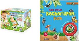 BUKI France Edu-Science 61014 Bug Barn Insect Explorer, 20 cm × 5 cm × 28 cm ir knygelė "Mano pirmoji lupa": Istorijos, įdomybės ir eksperimentai