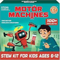 Butterfly EduFields STEM-Spielzeug ab 100 Jahren für Kinder von 8-13 Jahren, STEM-Projekt-Set für Kinder von 6, 7, 8, 9, 10, 12 Jahren, Motormaschinen, Robotik- und Ingenieurspielzeug, Geschenke für
