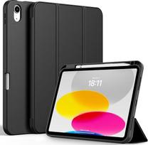CACOE dėklas "iPad" (A16) 11 kartos 2025 11 colių, "iPad" 10 kartos 2022 10,9 colių su pieštuko laikikliu, plonas apsauginis dėklas su minkšta TPU nugarėle, automatinio miego/budėjimo funkcija - juodas