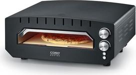 CASO PizzaChef 400° elektrinė picų kepimo krosnelė, skirta picai, pinsa, tarte flambée, 400 °C karšto akmens krosnelė, 33 x 33 cm picos akmuo iš kordierito, nerūdijančio plieno vidus, pica paruošiama per 2-3 minutes