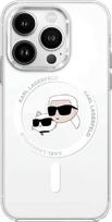 CG MOBILE Karl Lagerfeld KLHMP16MHLSKCH dėklas iPhone 16 Plus 6,7 colių baltos spalvos kietasis dėklas IML Metal Karl & Choupette Head
