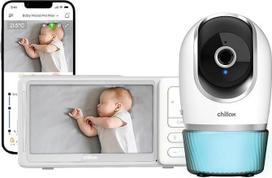 CHILLAX - kamera kūdikių monitorius žvakė - 5 colių HD LCD ekranas - nuotolinio valdymo 2K QHD kamera - naktinio matymo funkcija - temperatūros jutiklis - vidinio ryšio funkcija - naktinė šviesa ir lopšinės - WLAN įjungimas/išjungimas
