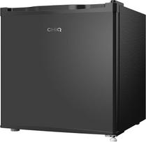 CHIQ CSD46D4D mini baro šaldytuvas 46 l, mini šaldytuvas, energijos vartojimo efektyvumas D, temperatūros valdymas, 63 kWh per metus, labai tylus 37 dB, mažas šaldytuvas, keičiami durų vyriai, juodas