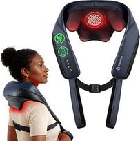 COMFIER 2026 kaklo masažuoklis su patobulintu grafeno kaitinimu, 4D Shiatsu kaklo ir pečių masažuoklis belaidis, giluminis kaklo, pečių ir nugaros masažas, dovana moterims ir vyrams