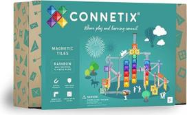 CONNETIX Magnetiniai konstruktoriai Rainbow Ball Run 92 vnt.