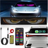Didelė LED akis sunkvežimiams (59 x 12 cm) - lankstus programuojamas LED ekranas - nuotolinio valdymo ir "Bluetooth" funkcija, skirta teksto ir šablono rodymui - idealiai tinka dinamiškai reklamai