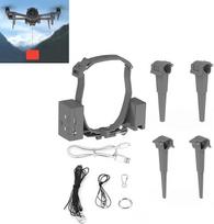 DJI Mavic 4 Pro šviesai jautri paleidimo sistema su nusileidimo pavara DJI Mavic 4 Pro šviesai jautrus paleidimo įrenginys Transportavimo pristatymas Naudingojo krovinio išleidimas Oro išmetimo įrenginys Išplėstos kojos