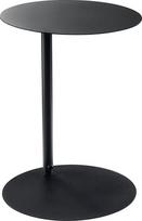 draadwerk Apvalus sofos staliukas, šoninis staliukas svetainei ir valgomajam, 40 cm, milteliniu būdu dengtas metalas, nesenstantis dizainas (juodas)