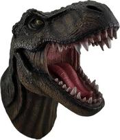 DWK HD44637 - Juros periodo žandikauliai Snarling Tyrannosaurus Rex Sieninė dinozauro galvos skulptūra