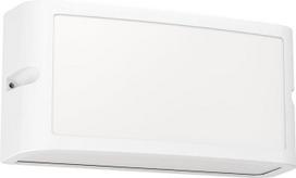 EGLO Camarada LED lauko sieninis šviestuvas, lauko apšvietimas, namo siena, stačiakampio formos lauko sieninis šviestuvas, baltos spalvos lauko sieninis šviestuvas iš metalo, lauko šviestuvas Cool White, IP54