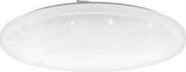 EGLO connect.z Smart Home LED Deckenleuchte Frania-Z mit Kristall-Effekt, ZigBee, App und Sprachsteuerung Alexa, warmweiß-kaltweiß, RGB, dimmbare Deckenlelampe in Weiß, Ø 50 cm