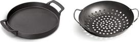 Enders Switch Grid Pan & Vegetable Pan Grilio priedai 8790, BBQ Gourmet, daržovėms, salotoms, žuviai, keptuvė, dengta