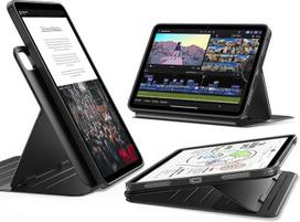 ESR "iPad Air" 13 colių M4/M3/M2 (2026/2025/2024) dėklas, besisukantis dėklas su nuimamu magnetiniu dangteliu, stovas, portretas / peizažas, 9 stovėjimo kampai, "Shift" serija, juodas
