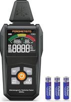 ET01PRO 5-in-1 EMF matuoklis - Elektrosmogo matuoklis su EF/MF/RF/Temperatūra/Vandens drėgnumu, Max/Min/Memory, idealiai tinka profesionalams, namams ir vaiduoklių medžioklei