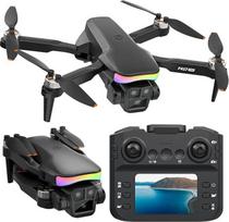 Fakjank F417PRO Dronas su 1080P kamera vaikams ir suaugusiems, mini dronas su ekranu, dvigubas 90° objektyvas, LED, optinis srautas, pradedančiųjų dronas, modulinis akumuliatorius, be galvos, 3D flip, dėklas