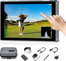 FEELWORLD FW759PRO 7 colių jutiklinio ekrano fotoaparato monitorius 4K HDMI DSLR vaizdo kamerų išorinis monitorius su 2200 mAh akumuliatoriumi ir krepšiu, 9:16 žymekliu 178° plačiu kampu, skirtas DSLR fotoaparatui / vaizdo kamerai