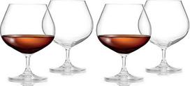FLOW Didžiosios krištolinės stiklinės brendžiui (2 vnt.) - XL rankų darbo 700 ml baltos spalvos krištolinės stiklinės brendžiui, konjakui, "Baileys", likeriui ar spiritui (pakuotė su 2 vnt.)
