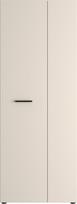 Forte NET306 Modern Multi Purpose 70 Narrow Cabinet 2 Door Composite Wood Hallway Hallway Hallway Cashmere Beige 27" Wide x 71" High x 14.5" Deep